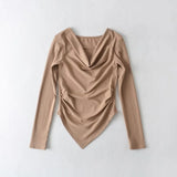 Women T-Shirt Long-Sleeved T-shirt Women's Bottoming Shirt Top