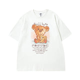 Men's T Shirt Printed Short-Sleeved T-shirt Men's and Women's National Fashion Street Retro Loose Couple Half Sleeve T-shirt