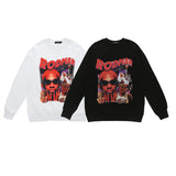 Men Long Sleeve Shirt Men and Women Hiphop Couple Hip Hop Retro Ins Top