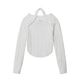 Women Sweater Girls' Autumn Outer Wear Casual Solid Color