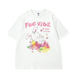 Men T Shirt Couple T-shirt Male and Female Trendy Brand Vintage Loose Short Sleeve