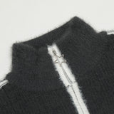 Women Sweater Stand Collar Sweater Women's Short Autumn and Winter Knitwear Coat