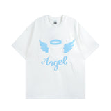 Men T Shirt Sweet Cool Foam Printed Couple Short Sleeve T-shirt Men's Casual