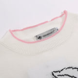 Women Sweater Short-Sleeved Sweater Women's Summer Casual O-neck Short Top