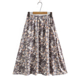 Women Skirt Fall Women's Clothing Mid-Length Umbrella Skirt Skirt