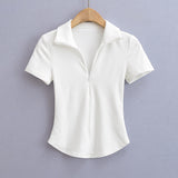Women T-Shirt Slim Fit Slimming Short Sleeve Underwear T-shirt Top
