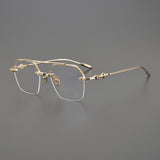 CHH Chrome Hearts Glasses Vintage gold rimless myopia frames