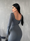 Women Jumpsuit Autumn and Winter Tight Design Simple Slim Fit