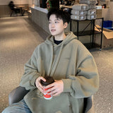 Men Hoodie Sweater Men's Hooded Spring Vintage Loose Hoodie Coat