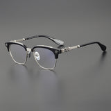 CHH Chrome Hearts Glasses Vintage half-frame glasses Pure titanium frames