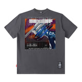 Men T Shirt Printed Short-Sleeved T-shirt Men and Women Loose