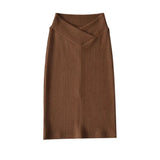 Women Skirt Knitted Dress Women's Spring and Autumn Skirt