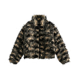 Unisex Jacket Winter Rabbit Fur Tassel Short Fur