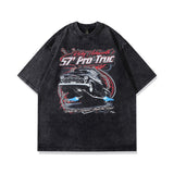 Men T Shirt Printed Vintage Couple Short Sleeve T-shirt Men and Women