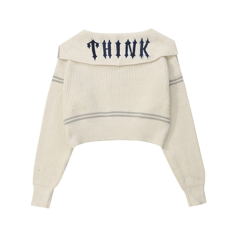 Women Sweater Short Zipper Knitted Cardigan for Women Casual Autumn