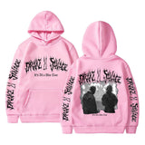 Hip Hop Rapper Drake Graphic Hoodie Rap 21 Savage Print