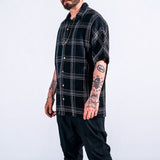 Men's Shirt Summer Men's Casual Fashion Loose Plaid Short Sleeve