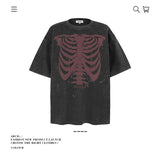 American vintage street T-shirt cotton men loose summer