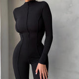 Women Jumpsuit Women's Fashion High Waist Casual Sports Jumpsuit