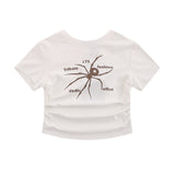 Women T-shirt Printed Short T-shirt Crew Neck Short Sleeve T-shirt Casual