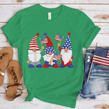 Women's Independence Day T Shirt round Neck Short Sleeve T-shirt