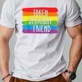 Gay Day Rainbow pure cotton men's Tshirt comfort
