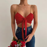 Women Halter Tops Spring/Summer Fashion Sexy V-neck Slim Fit Top