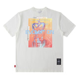 Men T Shirt Astronaut Printed Short-Sleeved T-shirt Men's Summer Top Loose