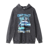Men Hoodie Hooded Sweater Men's Ins Autumn and Winter Casual Distressed