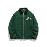 Unisex Jacket Autumn Stitching Washed Jacket Coat Women's Clothing