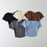 Women T-Shirt Short-Sleeved T-shirt Women's Slim Fit