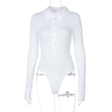 Women Jumpsuit Women's Spring Clothing Lapel Long Sleeve Jumpsuit