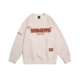 Unisex Jacket Autumn Letter Print Pullover Sweater