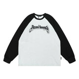 Men Hoodie round Neck Sweater Men Autumn Cotton Loose Raglan Long Sleeve