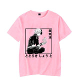 Hot Anime Todoroki Shoto Print Short Sleeve T Shirts