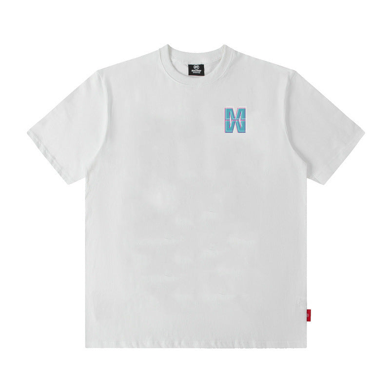 Men T Shirt Street Hip-Hop Fashion Brand T-shirt Men's and Women's Loose Short Sleeve