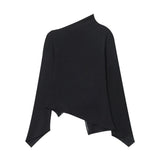 Women Long Sleeve T-Shirt Long Sleeve T-shirt Women's Autumn Design Slant Shoulder Short Base