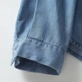 Women T-Shirt Retro Denim Shirt Women's Autumn Design Sense