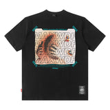 Men T Shirt Printed Short Sleeve T-shirt Loose round Neck Summer Menswear