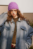 Unisex Jacket Autumn Texture Denim Coat Women's Clothing