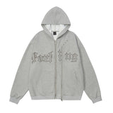 Men Hoodie Cardigan Sweater Men's Stitching Hooded Jacket