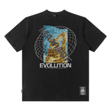 Men's T Shirt Portrait Short-Sleeved T-shirt Men's and Women's High Street Hiphop