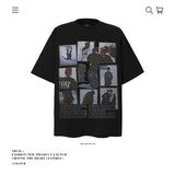 American vintage street T-shirt retro men's loose top