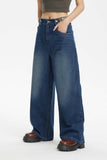 Unisex Pants Autumn Button Jeans