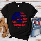 Women's Independence Day T Shirt round Neck Short Sleeve T-shirt Women's Top