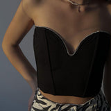 Women Halter Tops Spring New Fashion V-neck Top