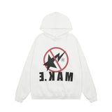 Men Hoodie Printed Hoodie Male English Letters Loose