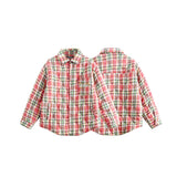 Unisex Jacket Winter Vintage Plaid Cotton Jacket