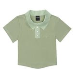 Women T-shirt Polo Collar Short T-shirt Women's Midriff-Baring Short Sleeve Top