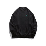 Men Hoodie round Neck Sweater Men's Spring and Autumn Loose Trendy Hip Hop Jacket